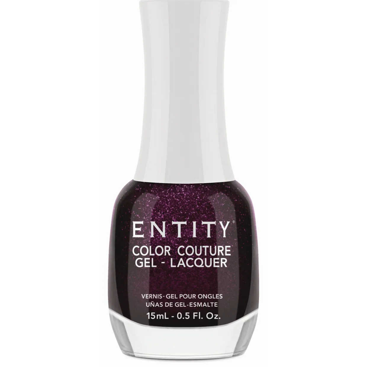 Entity Extended Wear Hybrid Gel-Lacquer "Mini Skirt Maroon" - Deep Plum Shimmer