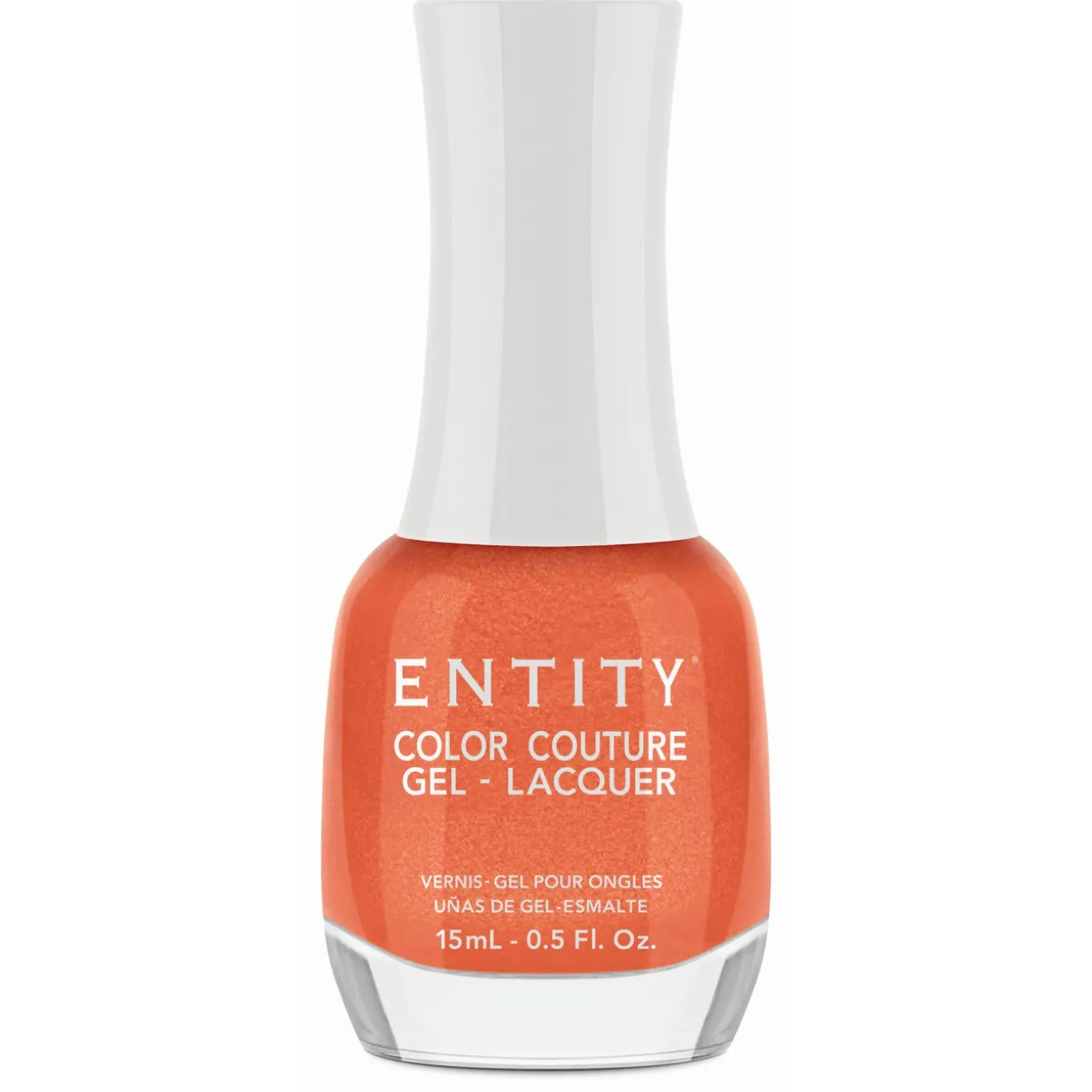 Entity Extended Wear Hybrid Gel-Lacquer "Headshot Honey" - Coral Shimmer