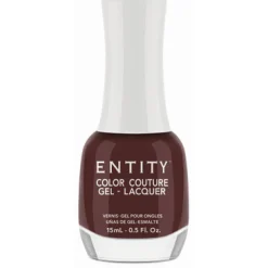 Entity Extended Wear Hybrid Gel-Lacquer "Love Me Or Leaf Me" - Mocha Brown Creme