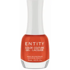 Entity Extended Wear Hybrid Gel-Lacquer "Bouquet Of Gerbera Daisies" - Dark Orange Shimmer