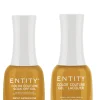 Entity "Frost Impressions" Duo - Includes Gel Polish and Lacquer - Gold Yellow Pearl