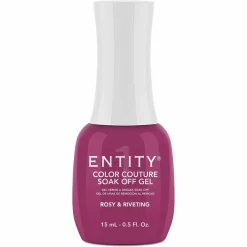 Entity One Color Couture Gel Polish "Rosy & Riveting" - Berry Pink Creme