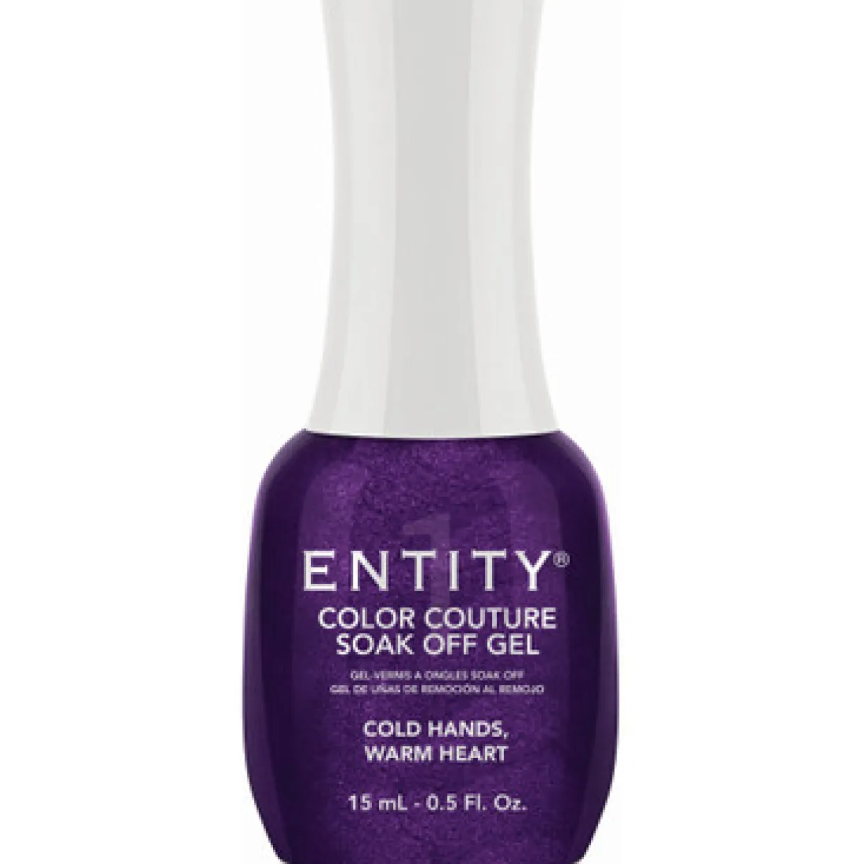 Entity One Color Couture Gel Polish "Cold Hands, Warm Heart" - Deep Purple Shimmer