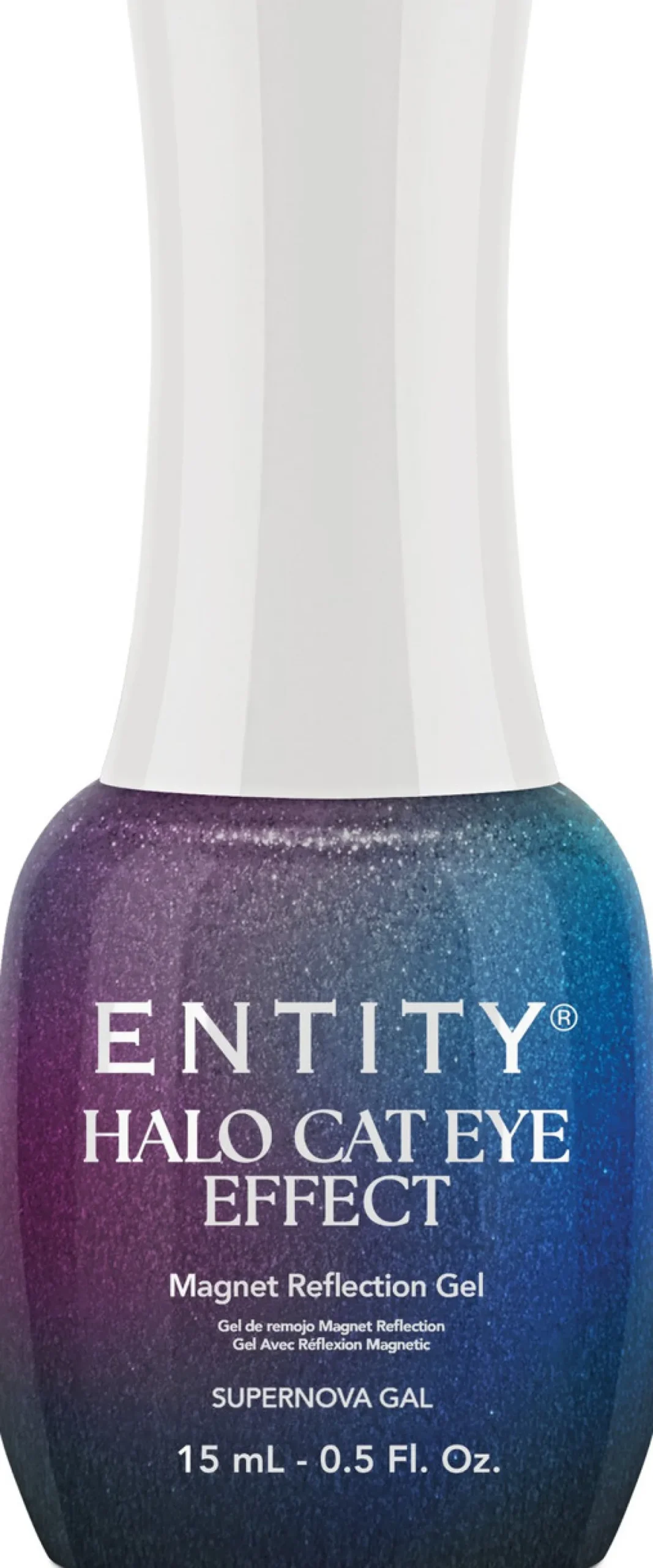 Entity One Color Couture Gel Polish "Supernova Gal", Teal to Purple Two-Tone, 15mL | .5 oz - Halo Cat-Eye Effect