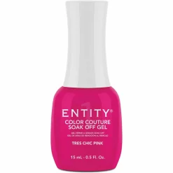 Entity One Color Couture Gel Polish "Tres Chic Pink" - Raspberry Pink Creme