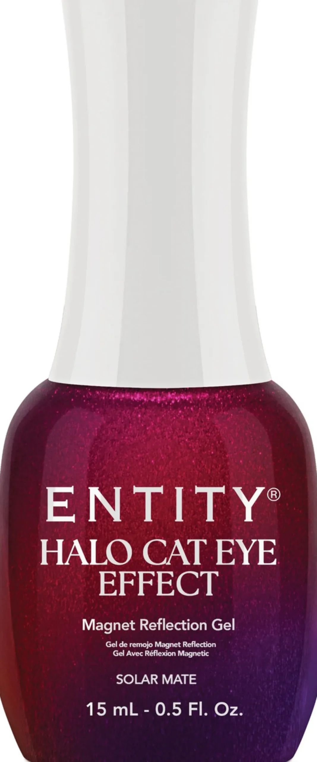 Entity One Color Couture Gel Polish "Solar Mate", Magenta to Pink Two-Tone, 15mL | .5 oz - Halo Cat-Eye Effect