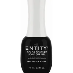 Entity One Color Couture Gel Polish "Little Black Bottle" - Black Creme