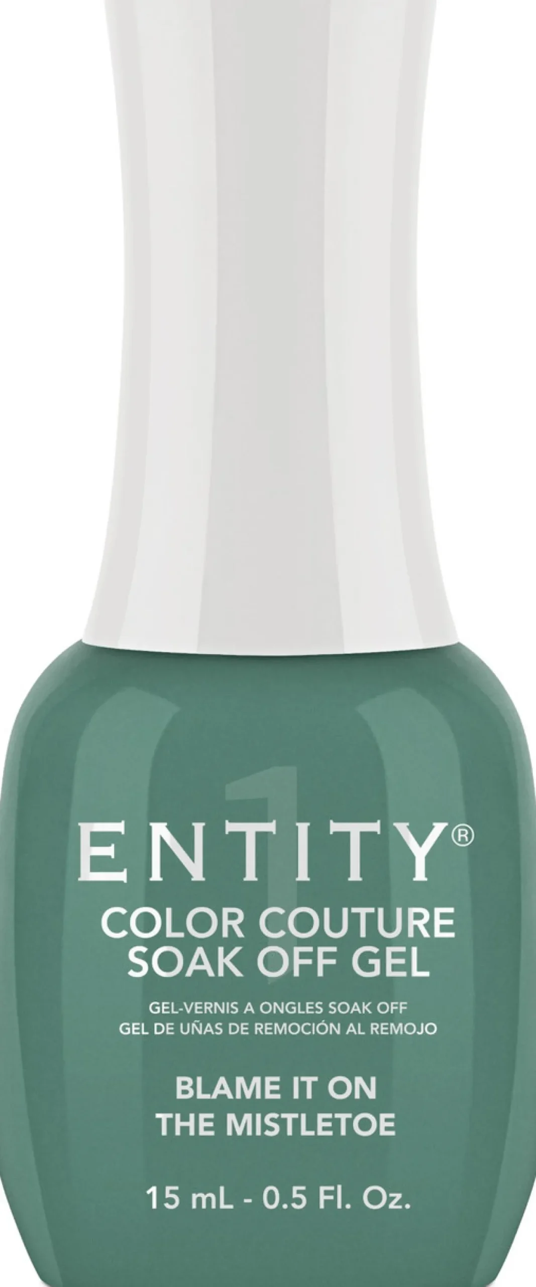 Entity One Color Couture Gel Polish "Blame It On The Mistletoe" - Slate Green Crème, 15mL|5fl