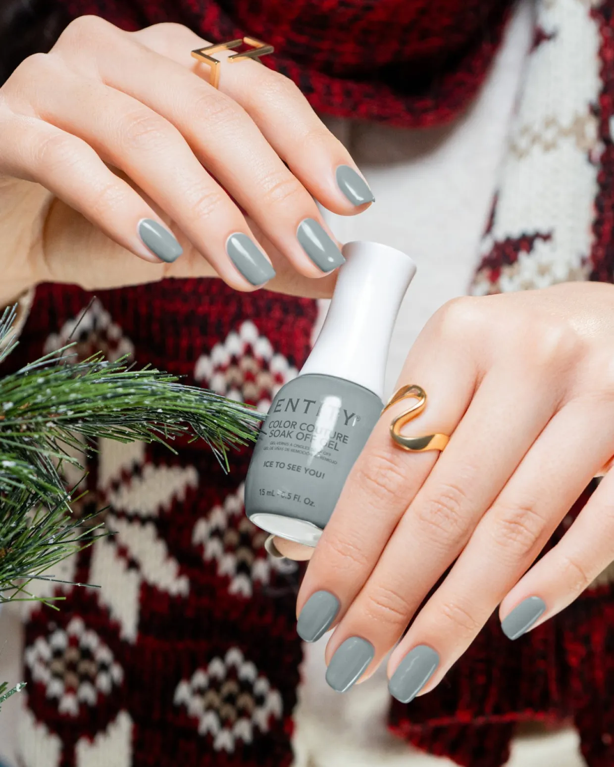Entity One Color Couture Gel Polish "Ice To See You!" - Gray Crème, 15mL|5fl