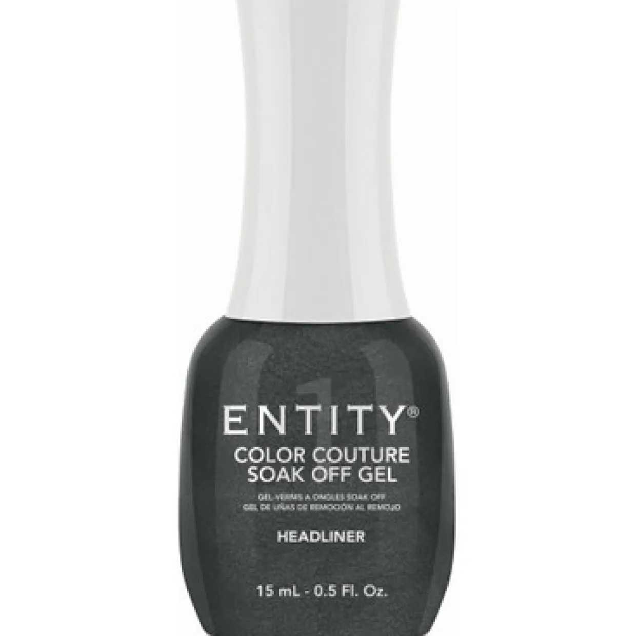 Entity One Color Couture Gel Polish "Headliner" - Dark Grey Shimmer