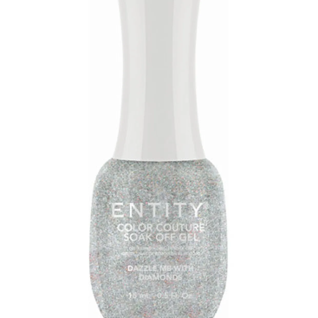 Entity One Color Couture Gel Polish "Dazzle Me With Diamonds" - Chunky Silver Holographic Glitter