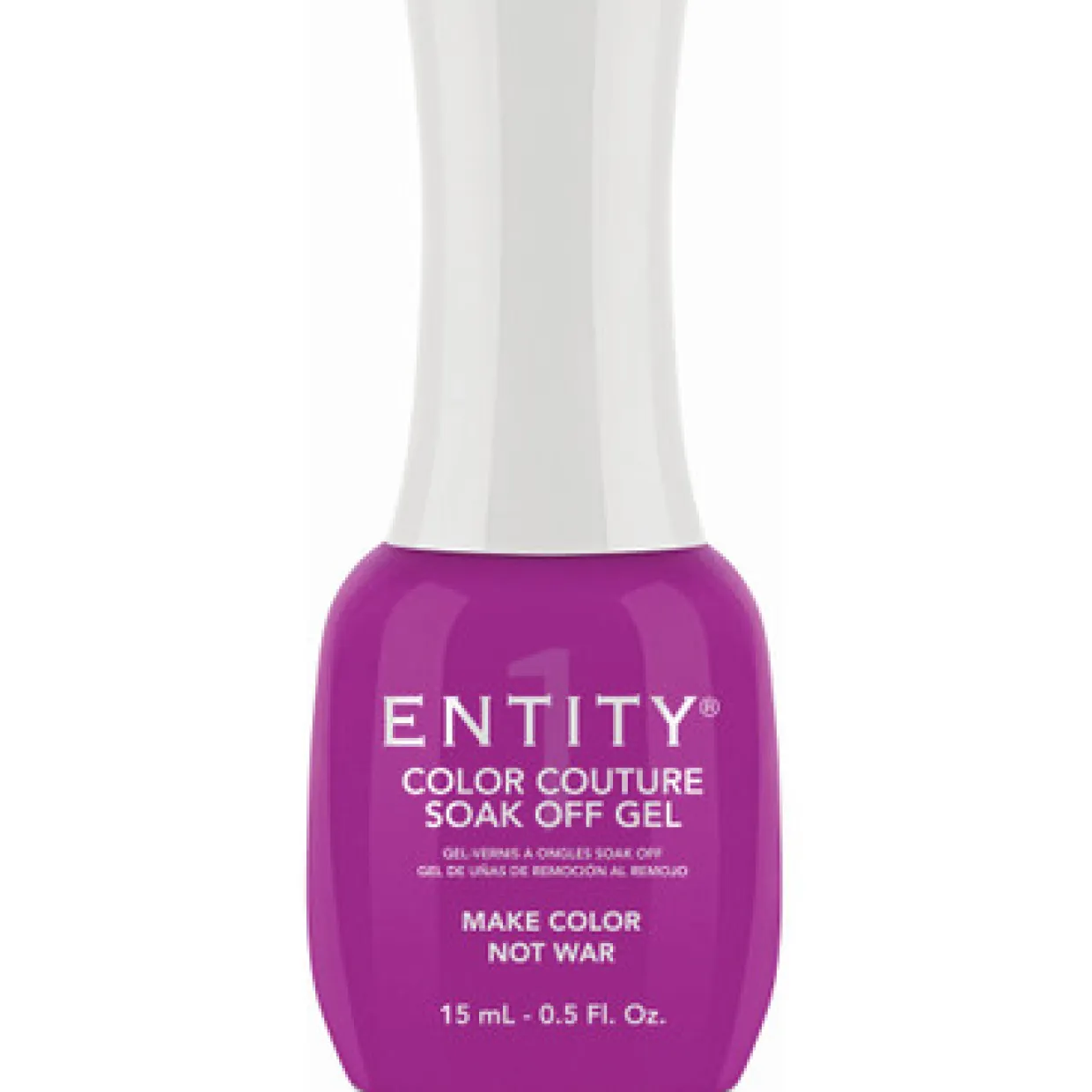 Entity One Color Couture Gel Polish "Make Color Not War" - Bright Fuchsia Creme