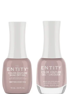Entity "Smitten Over You" Duo - Includes Gel Polish and Lacquer - Nude Creme