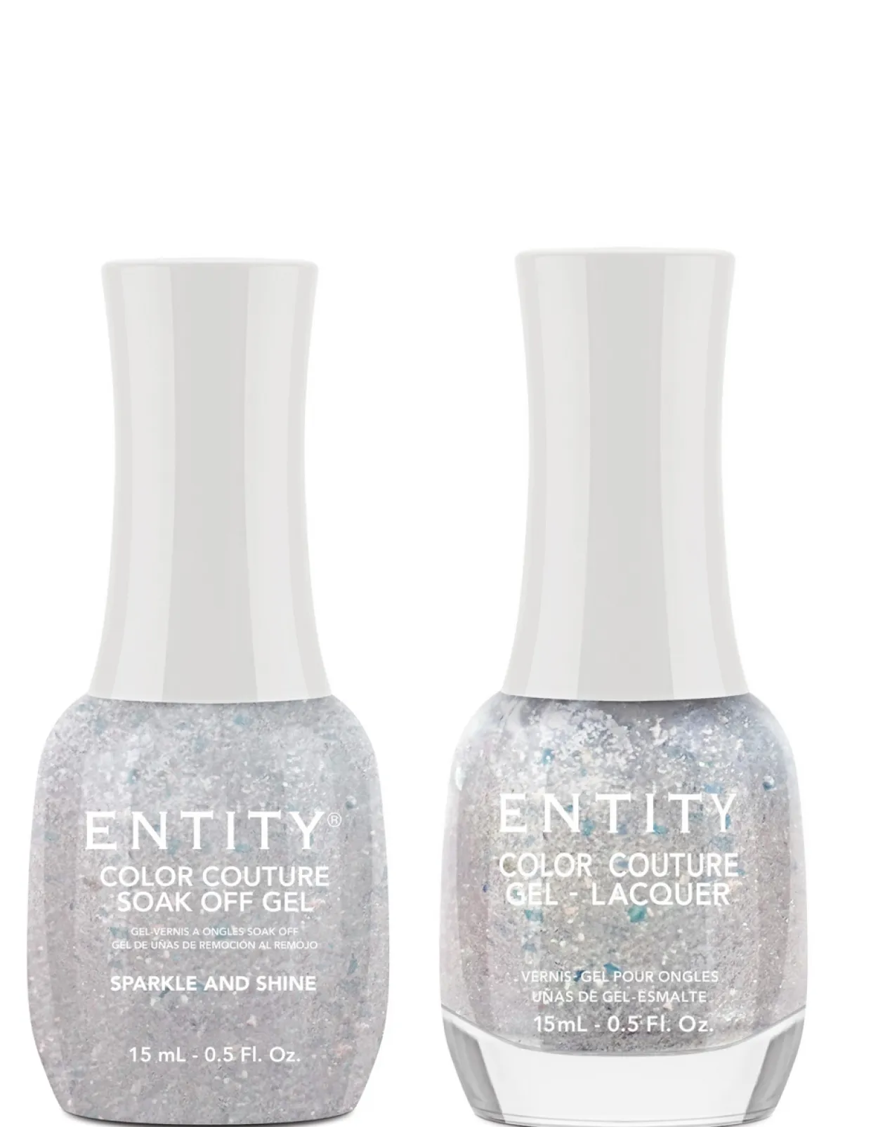 Entity "Sparkle And Shine" Duo - Includes Gel Polish and Lacquer - Iridescent