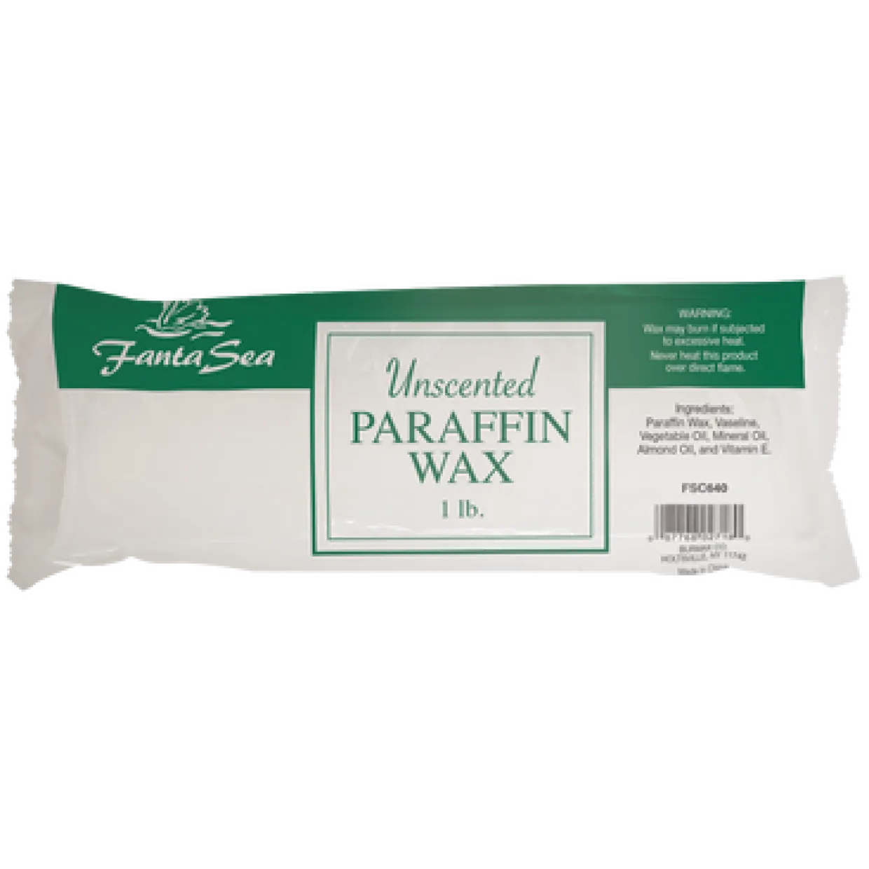 Fantasea Unscented Paraffin Wax, 1 lb.