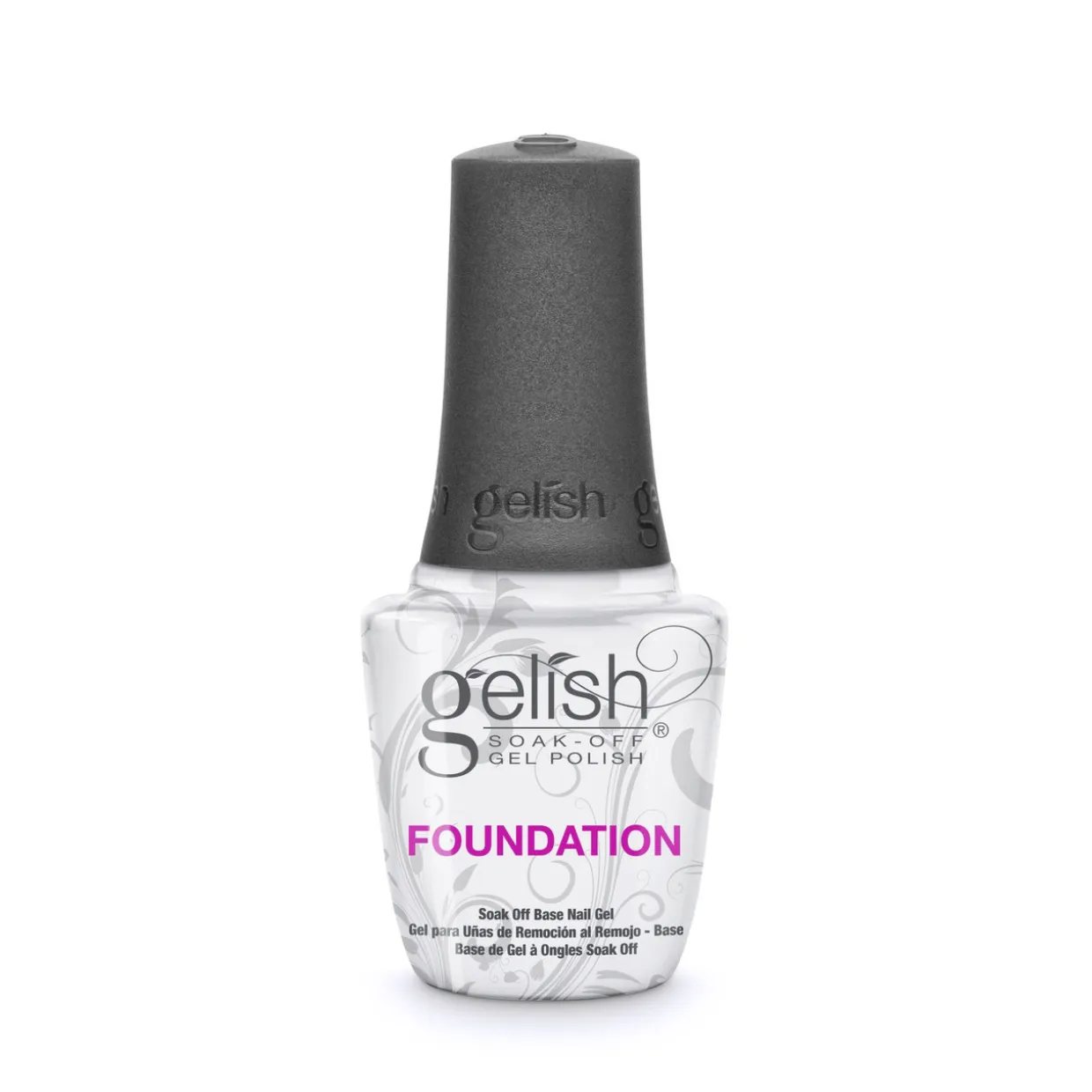 Gelish 18G Plus LED Light with Purple/Blue Pearl Soak-Off Gel Polish + Top and Base Coats