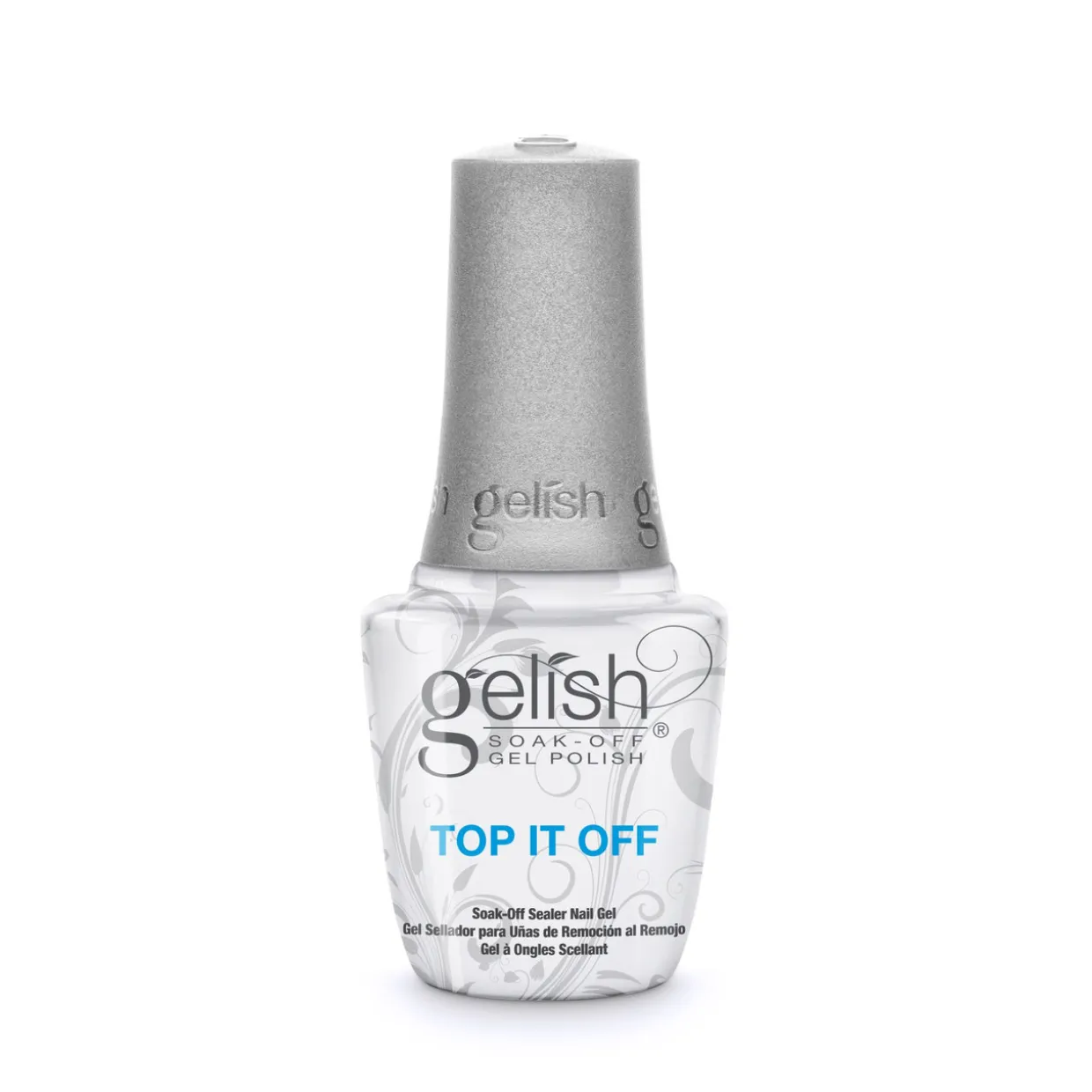 Gelish 18G Plus LED Light with Purple/Blue Pearl Soak-Off Gel Polish + Top and Base Coats