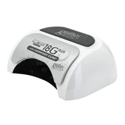 Gelish 18G Plus LED Light with Purple/Blue Pearl Soak-Off Gel Polish + Top and Base Coats