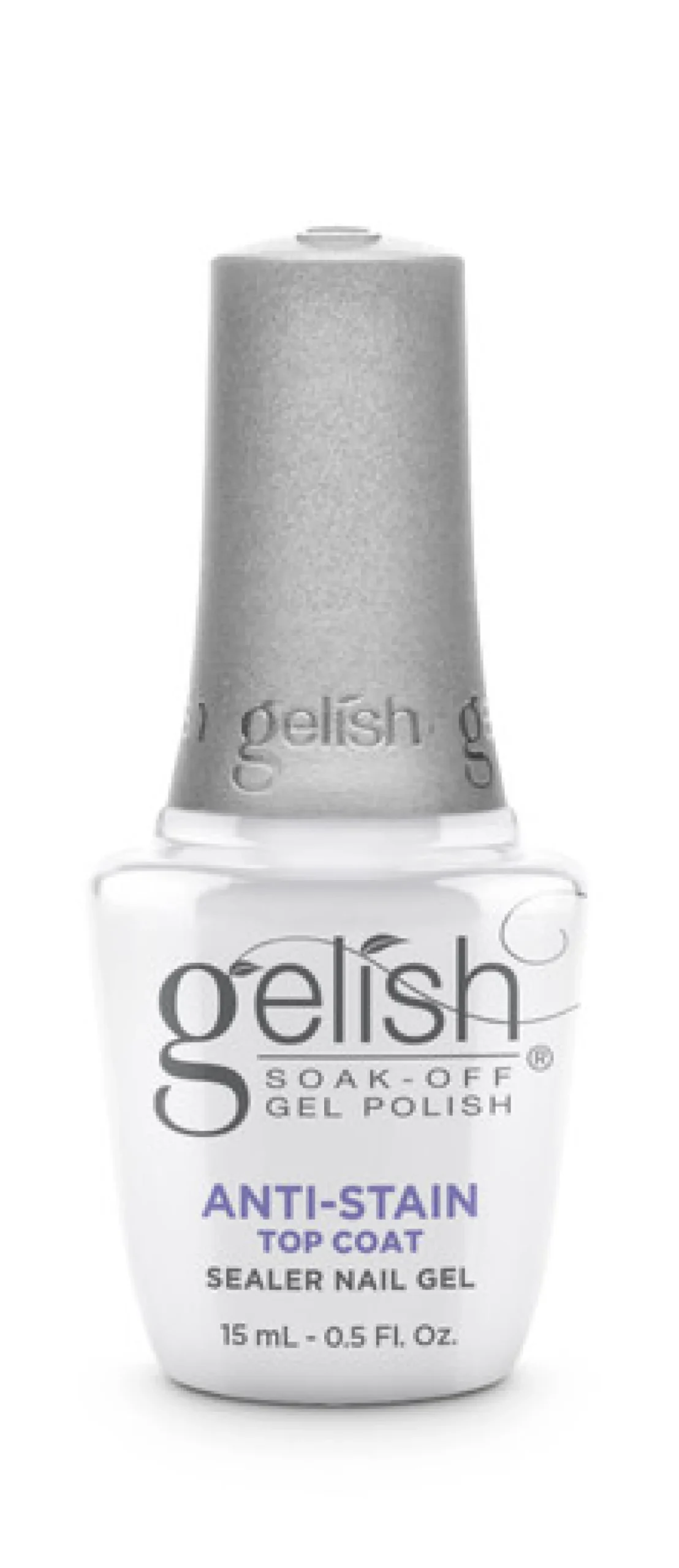 Gelish Anti-Stain Soak-Off Gel Top Coat, 15 mL | .5 fl. oz.