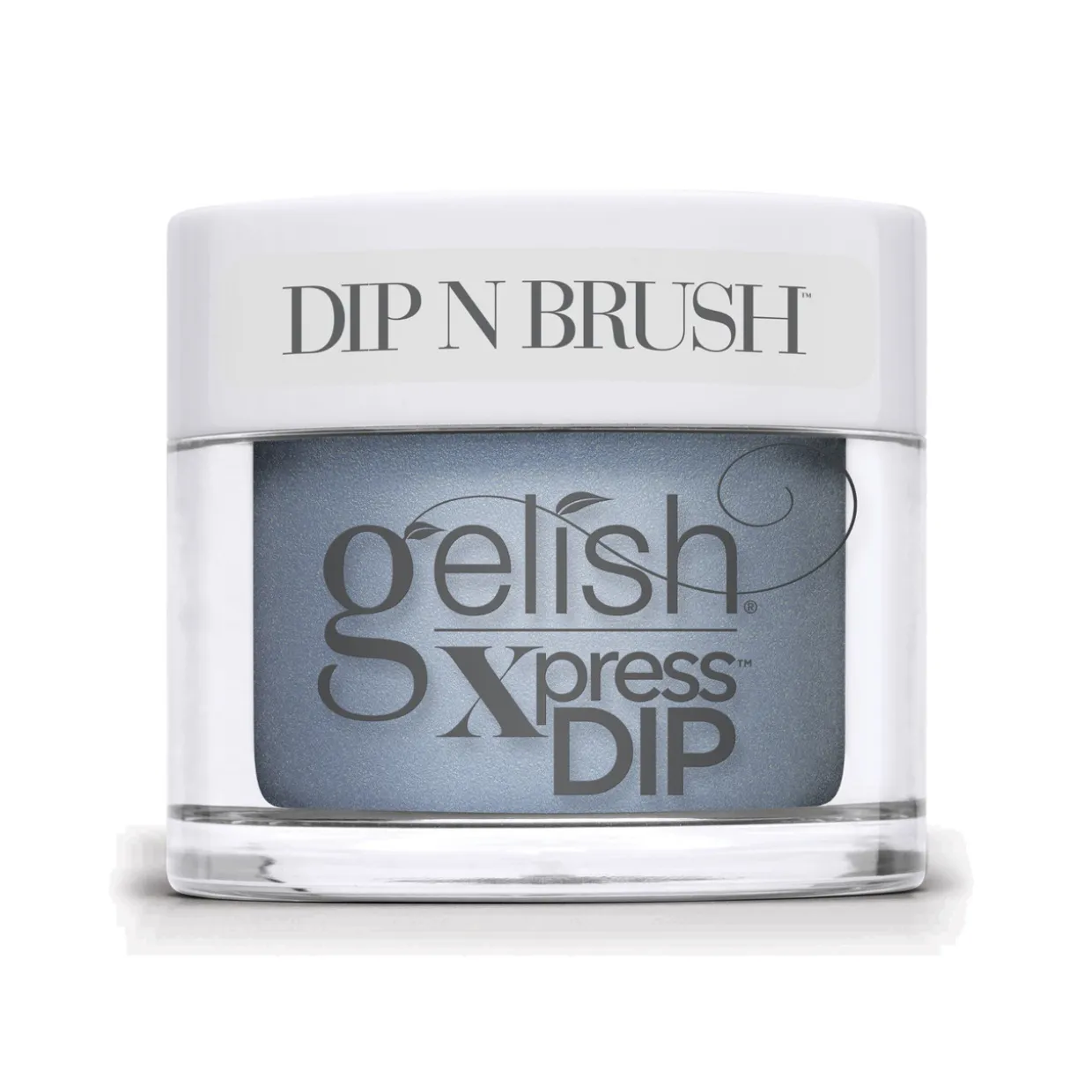 Gelish "Blue Moon Bloom" Trio- Includes Gel Polish, Lacquer and Dip - Steel Blue Pearl