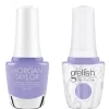 Gelish "Can't Burst My Bubble" Duo- Includes Gel Polish and Lacquer- Periwinkle Creme
