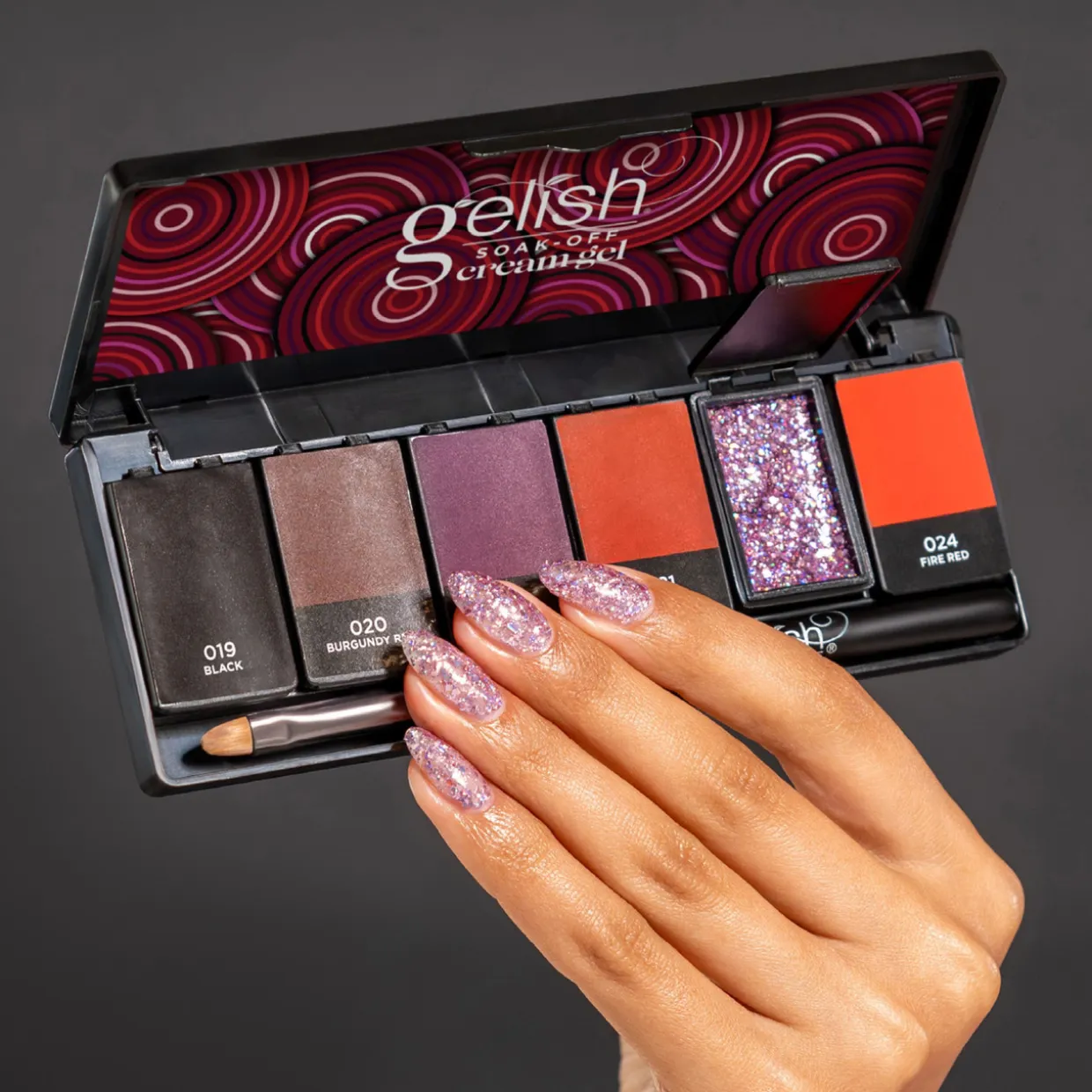 Gelish Cream Gel "Getting Reddy", 6 Color Palette