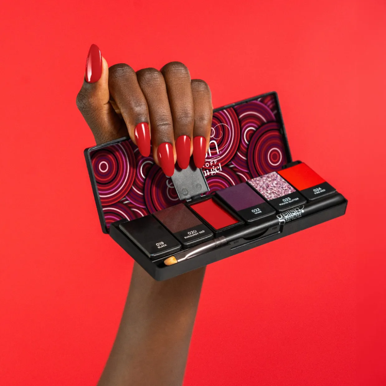 Gelish Cream Gel "Getting Reddy", 6 Color Palette