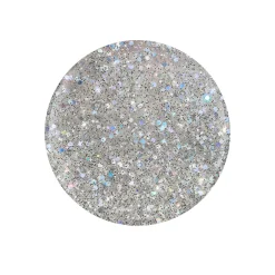 Gelish "Crystal Snowdrop" Duo- Includes Gel Polish and Lacquer - Silver Diamond Glitter