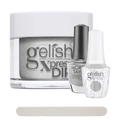 Gelish Disney Villains "Fashion Above All" 3 pc. Trio - Soak-Off Gel Polish, Lacquer, and Dip - Silver Metallic