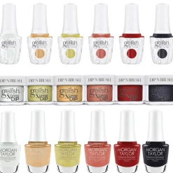 Gelish Fall Collection "Living Our Life" Gel Polish, Lacquer, and Dip, 18 pc Bundle