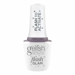 Gelish Flash Glam Soak-Off Gel Polish "Time To Sparkle", Light Purple Glitter, 15 mL | .5 fl oz - 1110502