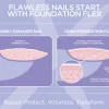 Gelish Foundation Flex Soak-Off Rubber Base Nail Gel, Clear, 15 mL | .5 fl. Oz. - Case Pack of 6