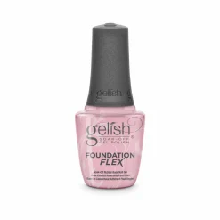 Gelish Foundation Flex Soak-Off Rubber Base Nail Gel, Light Nude, 15 mL | .5 fl. Oz. - Case Pack of 6