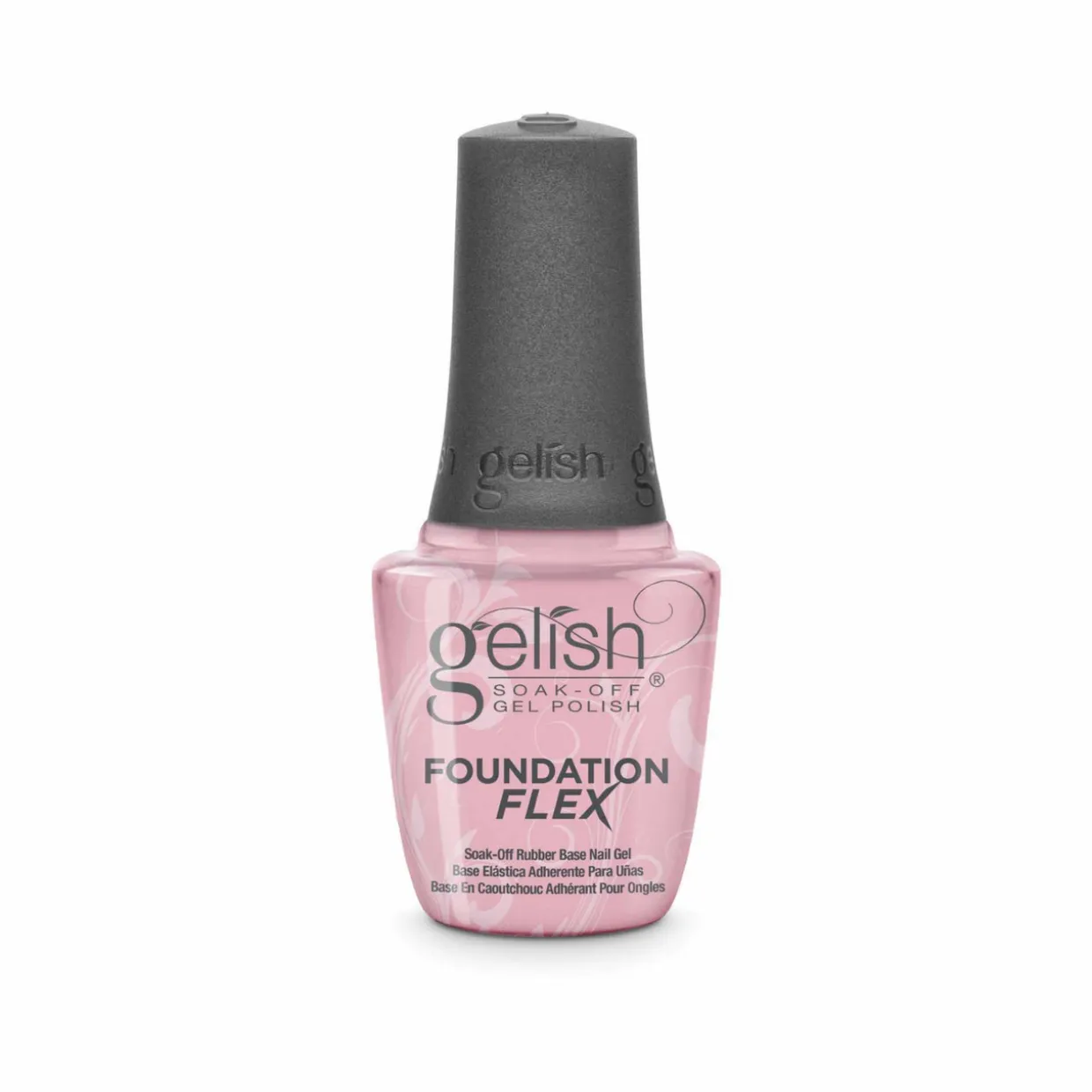 Gelish Foundation Flex Soak-Off Rubber Base Nail Gel, Light Nude, 15 mL | .5 fl. Oz. - Case Pack of 6
