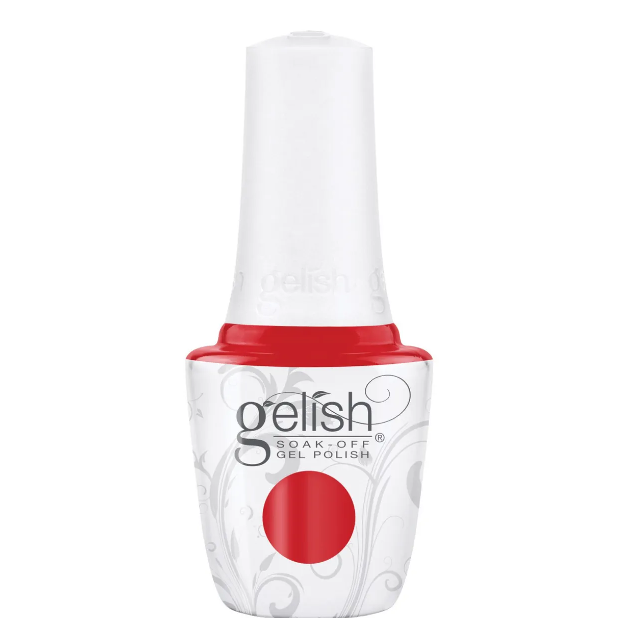 Gelish "Give It A Curl" Duo - Includes Gel Polish, and Lacquer- Bright Cherry Creme