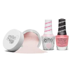 Gelish "Highly Selective" Trio, Light Pink Metallic - Includes gel polish, lacquer, and dip