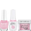 Gelish "Hugs and Blisses" Trio- Includes Gel Polish, Lacquer and Dip- Bubblegum Pink Pearl