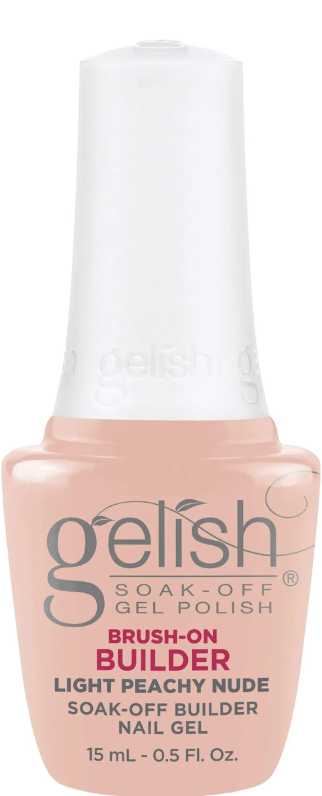 Gelish Light Peachy Nude Brush-On Builder Gel, 15 mL | .5 fl. Oz.