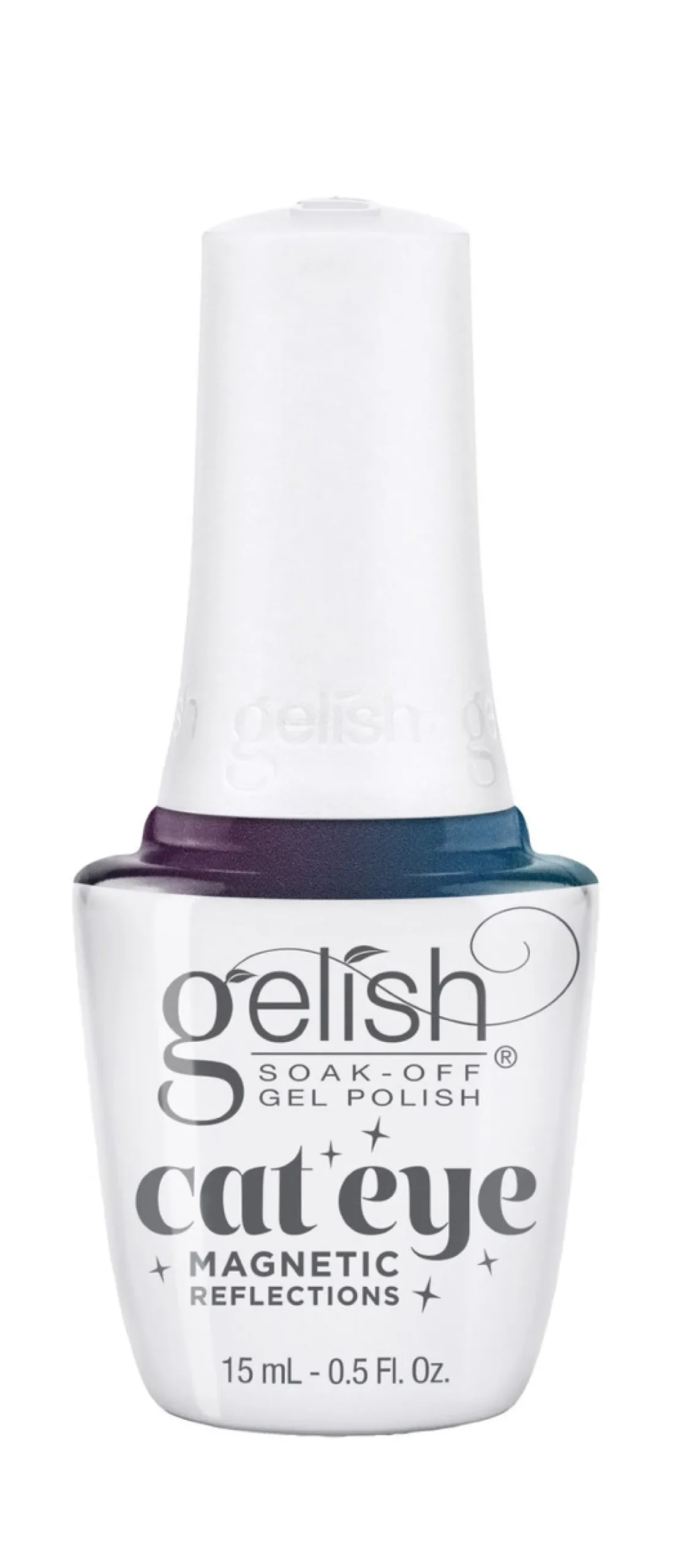 Gelish Magnetic Reflections Soak-Off Gel Polish "Blue Eclipse", Blue Effect Cat-Eye, 15mL | .5 fl oz-1110550
