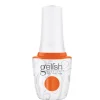 Gelish "Miss Sweet Cheeks" Duo- Includes Gel Polish and Lacquer -Tangy Orange Jelly