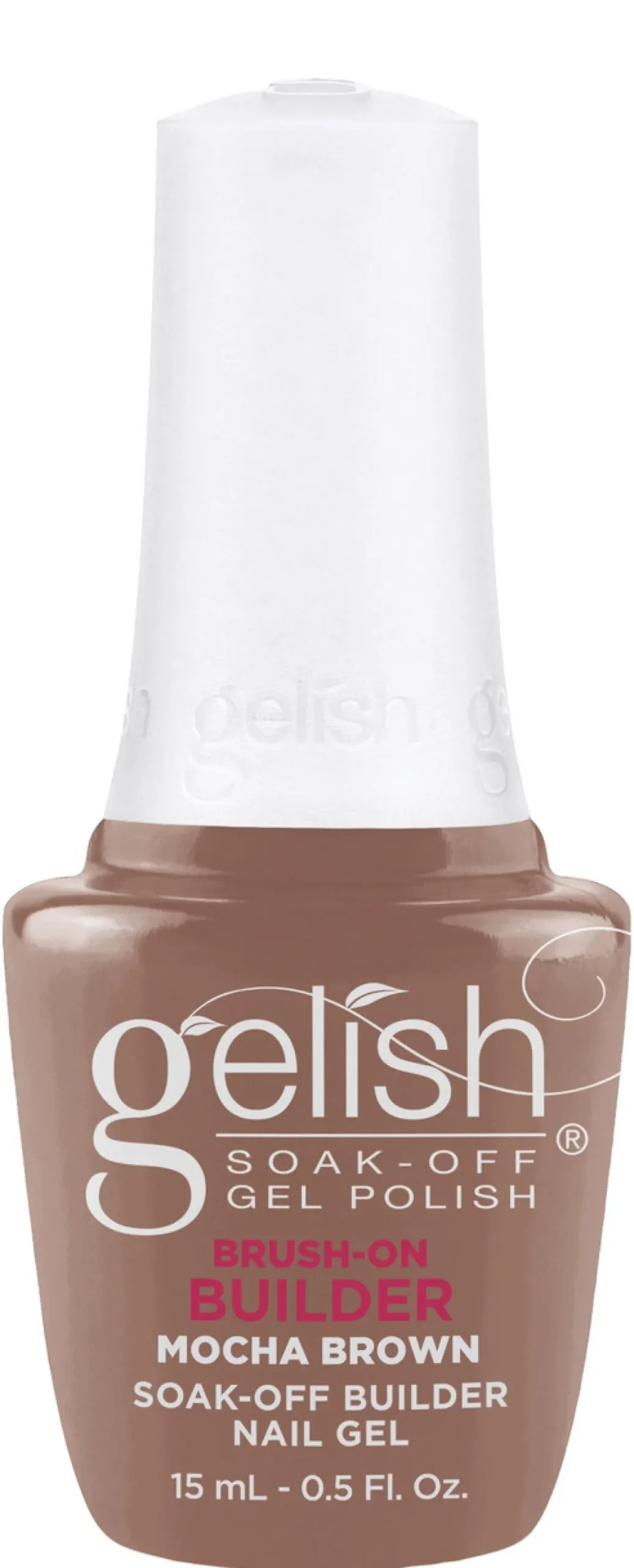 Gelish Mocha Brown Brush-On Builder Gel, 15 mL | .5 fl. Oz.
