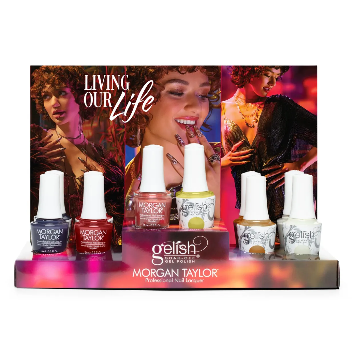 Gelish & Morgan Taylor "Living Our Life" Fall Collection, 12 ct. Mixed Display - Includes Gel Polish & Lacquers