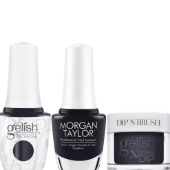 Gelish "Night After Night" Trio- Includes Gel Polish, Lacquer and Dip- Indigo Creme