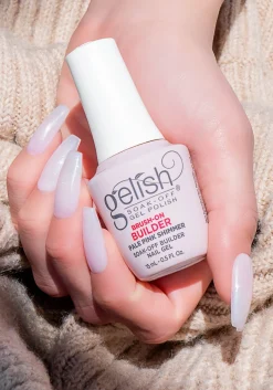 Gelish Pale Pink Shimmer Brush-On Builder Gel, 15 mL | .5 fl. Oz.