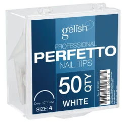 Gelish Perfetto Nail Tips, 50 Count, White Size 4 - 1310104