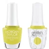 Gelish "Perk Up Buttercup" Duo- Includes Gel Polish and Lacquer- Lemon Lime Creme