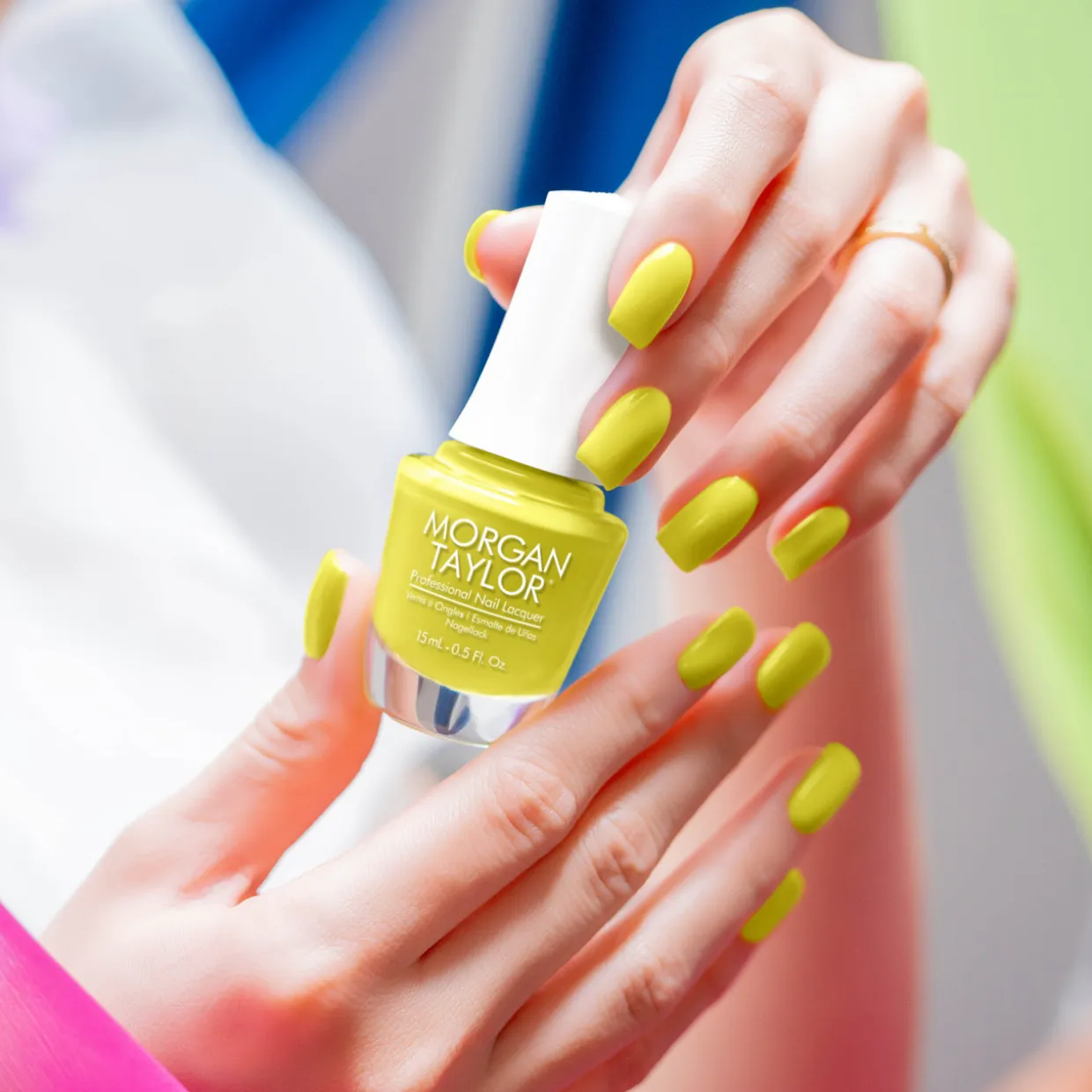 Gelish "Perk Up Buttercup" Duo- Includes Gel Polish and Lacquer- Lemon Lime Creme