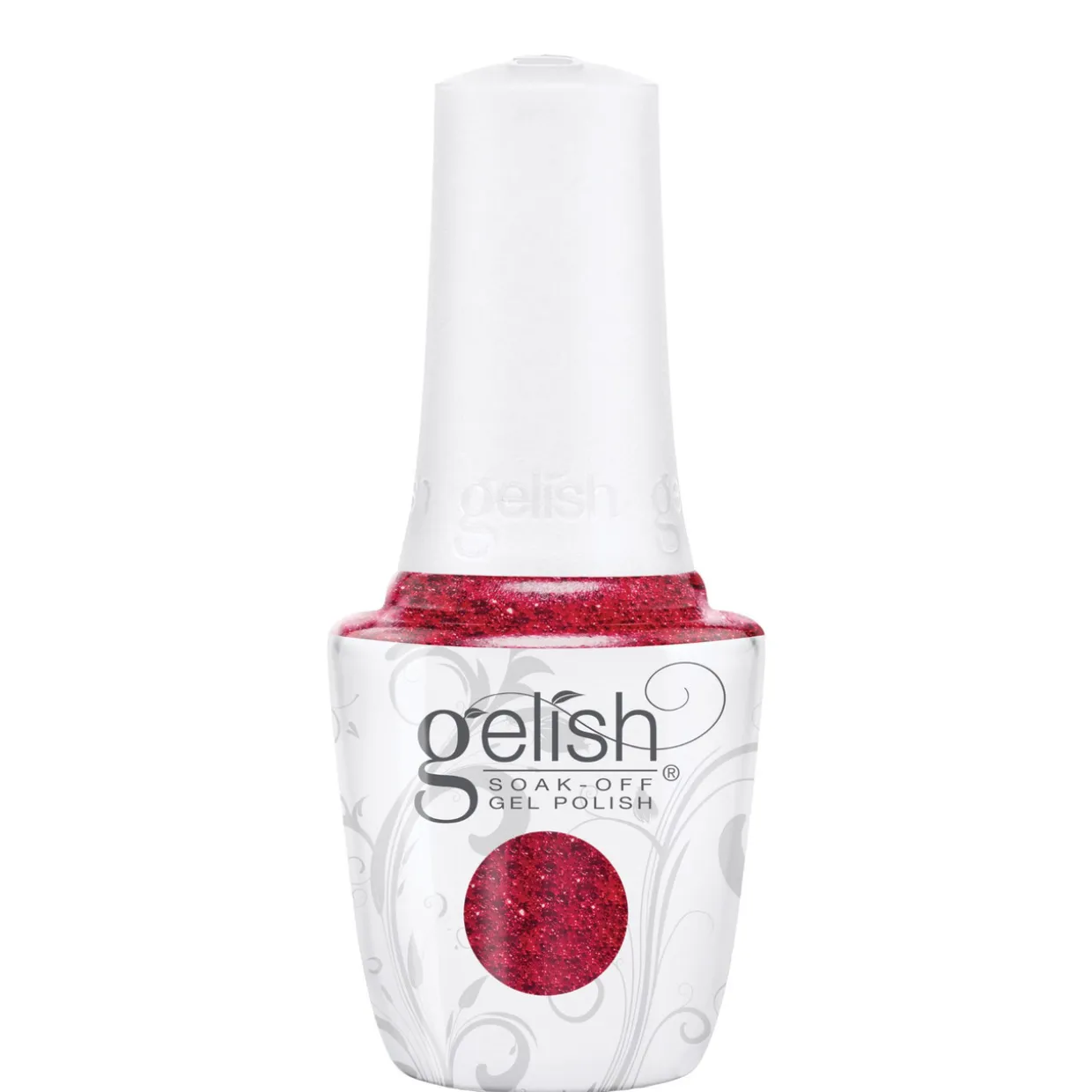 Gelish "Poinsettia Stardust" Trio - Includes Gel Polish, Lacquer and Dip - Ruby Red Glitter