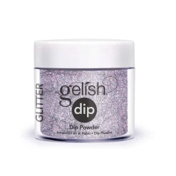Gelish Professional Grade Salon Quality DIY Acrylic Dip Powder Set of 3 Colors with Free Nail File, Glitter Dip Included