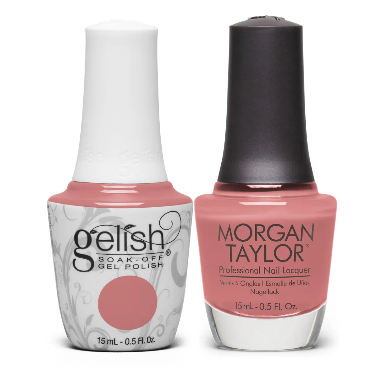 Gelish "Radiant Renewal " Duo, Dusty Coral Crème - Includes Gel Polish and Lacquer